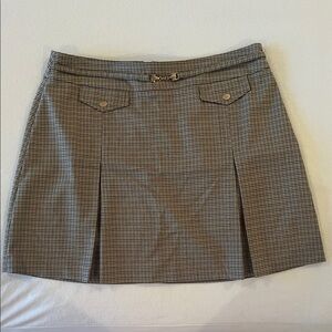 Topshop Black and White A-Line Skirt